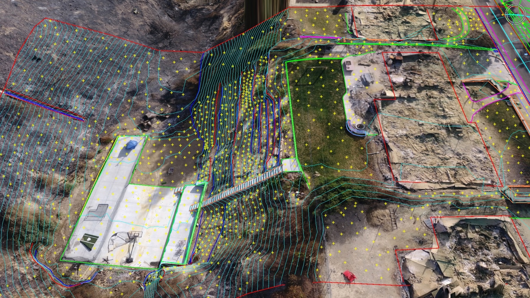  Drone linework CAD survey 