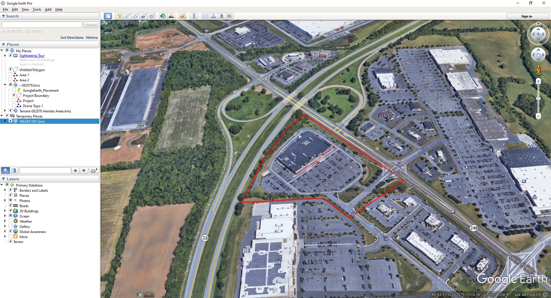  This KMZ identifies the area of interest and gives Flight Ops exactly what they need to assist with mission planning. 