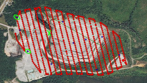  Insufficient distribution of ground control targets caused inconsistent error. 