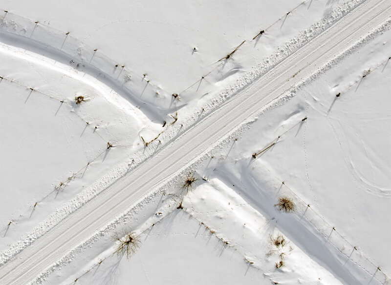 Paint striping not visible on the road.