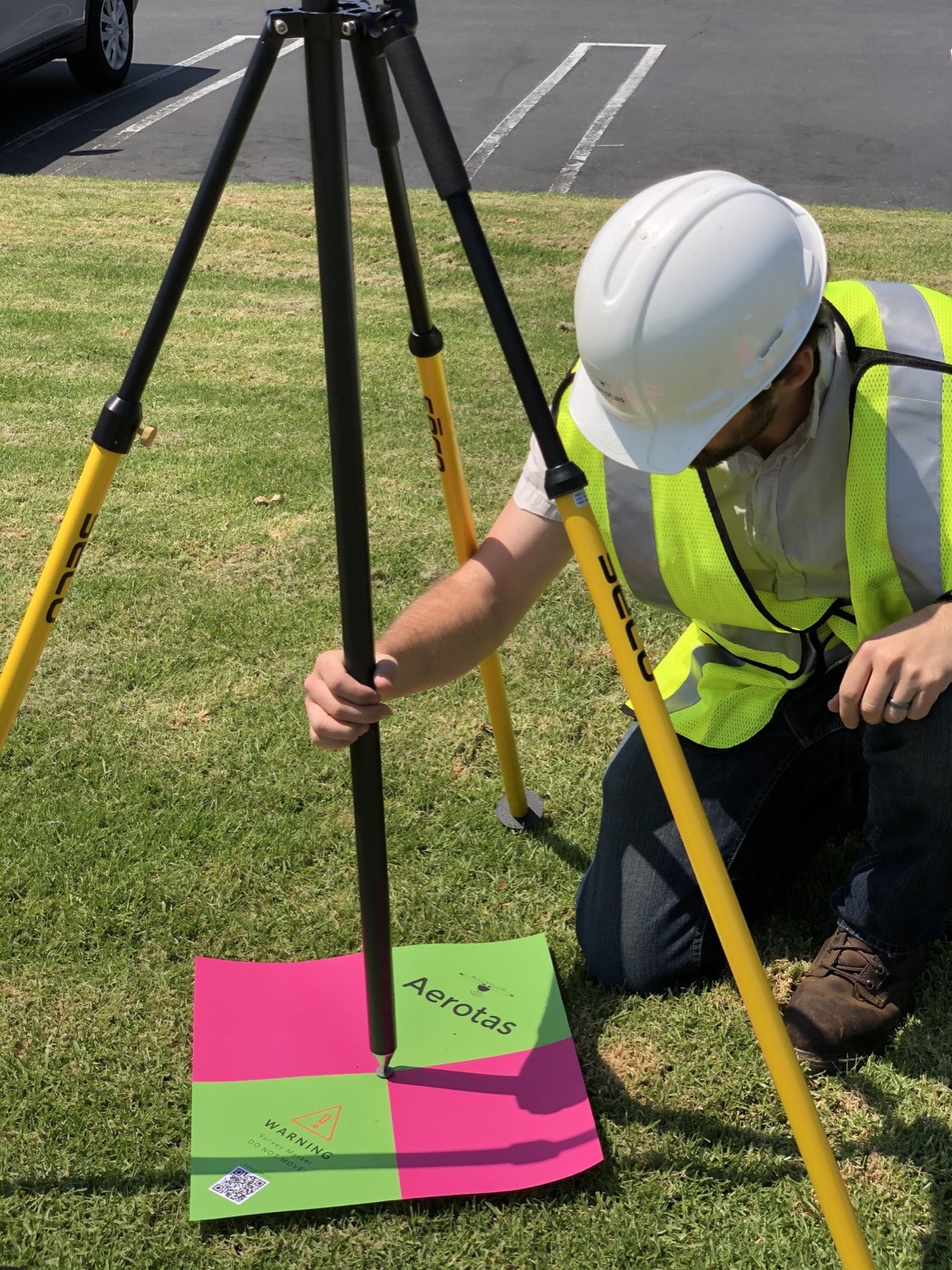 Ground control point in active field use