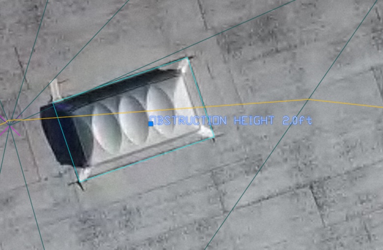 Roof Obstruction Height